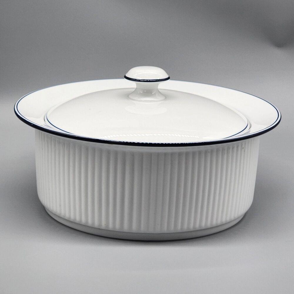 Dansk Christianshavn Blue 2 Quart Round Covered Casserole
